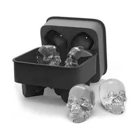 Silicone ice mould in the shape of a skull