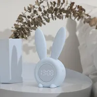 LED alarm clock for children with rabbit ears