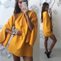Women's Elegant Dress Stifeno - Yellow