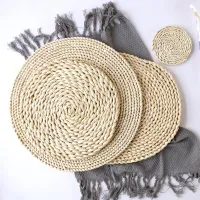 Beautiful trendy round placemats