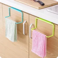 Hanging holder for kitchen towels