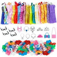 Set of dresses and accessories for dolls 35 pcs