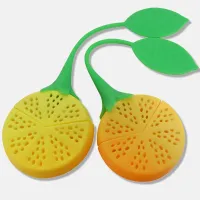Silicone bag for loose tea in the shape of fruit - various types