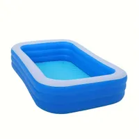 Inflatable family swimming pool