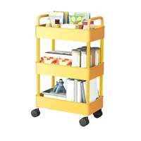 Mobile storage stand with wheels, 3 floors 37 x 25 x 71,5 cm