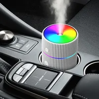 Mini car air freshener with LED light