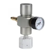 CO2 cylinder pressure regulator with adapter