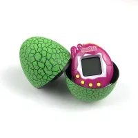 Children's retro toy Tamagotchi in dinosaur egg