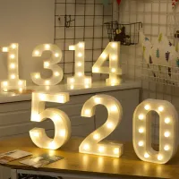 Megvilágított LED számjegyek