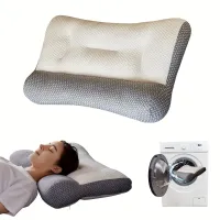 Ergonomic adjustable pillow with contours - orthopedic for healthy sleep