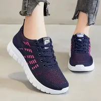 Women's colored sneakers on the platform, comfortable and breathable