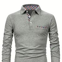Men's shirt with long sleeves on formal informal occasions