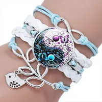 Multilayer bracelet Yin Yang