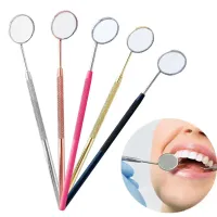 Professional cosmetic mirror for brushing teeth and oral hygiene control - more colors