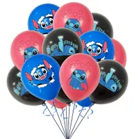 Birthday party set of decorative balloons with motive Lilo and Stitch