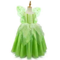 Elf Fairy costume for girls, with fine mesh wings - Fairy Tale Adventure