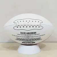 Engraved football for grandson - training and fun in the garden