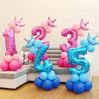 Balon cu coroană - Numere de aniversare