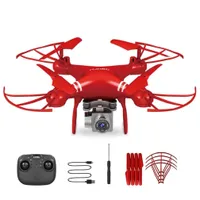 Dron cu cameră 720p și accesorii roșu Parker