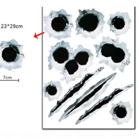 Autocolant 3D Găuri de Împușcare