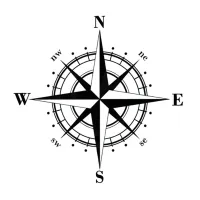 Compass sticker