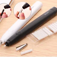 Electric pencil with eraser