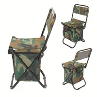 Folding beach and fishing chairs with backrest