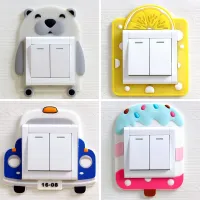 Silicone baby stickers on light switch