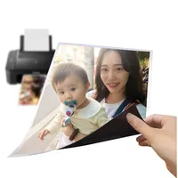 Shiny magnetic photo paper