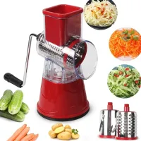 Manual meat grinder with 3 stainless steel blades - saves time and strength