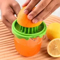 Extracteur de jus manuel pour fruits avec graduations : Idéal pour la cuisine domestique - Sans électricité