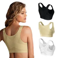 Women's bra without underwire for posture correction