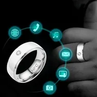 Smart NFC Fashion Waterproof Ring Glacer - White