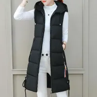 Luxury long winter vest Nina
