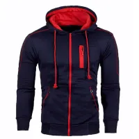 Men's trendy sports color hoodie with hoodie