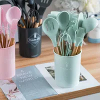 Kitchen utensils set in stand 12 pcs