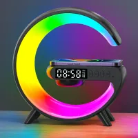 Smart wireless speakers with wireless charging, alarm clock with sunrise and alarm clock for bedrooms