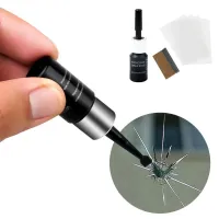 Tool for repairing a cracked car windscreen