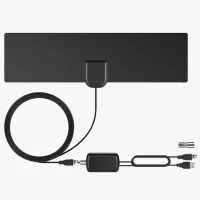 HDTV antenna with signal amplifier