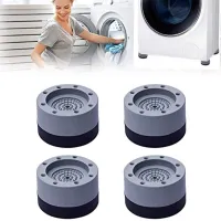 Anti-vibration rubber supports for washing machine support