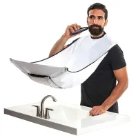 Men's beard trimming apron