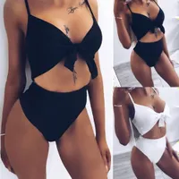 Women's One-piece Swimsuit Bandage © Push-up