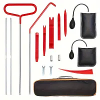 1 Set of 17-piece Tools To Car: Road Emergency Set With Draper With Long Range, Air Klínová Pump, Non spoiling Klín A Bag To Transmit - Car Set