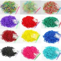 Colourful set of elastics for knitting bracelets 600 pcs
