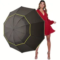 Golfový deštník - větruvzdorný a voděodolný - pro muže a ženy - zůstaňte v suchu na hřišti