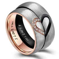 Stainless steel wedding rings