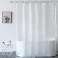 Rideau de douche transparent