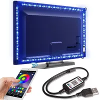 Bluetooth RGB háttérvilágítás TV-hez - LED csíkok