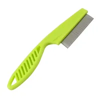 Stainless steel flea comb for pets Coat for lice with handle Coat for dog and cat care Comb for flea and egg comb 14 cm