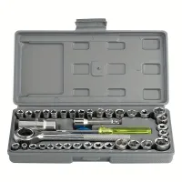 Universal car repair kit © 40 piece set with rainbow keys and socket keys © Practical case